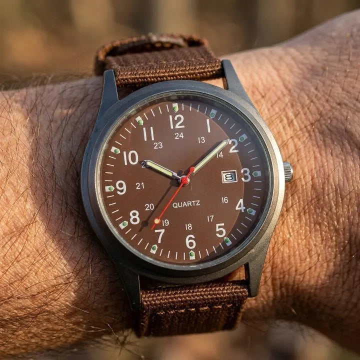 Men's Military Watch with Nylon Strap