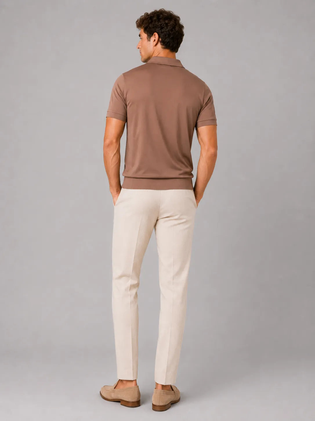 Men's Silky Soft Breathable Short-Sleeve Polo Shirt