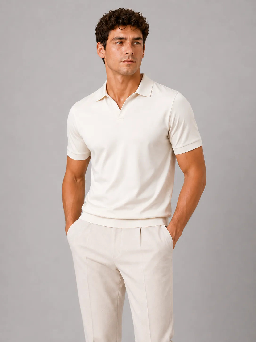 Men's Silky Soft Breathable Short-Sleeve Polo Shirt