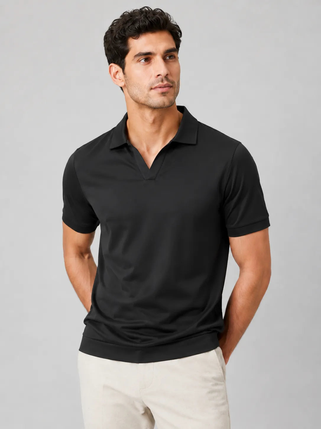 Men's Silky Soft Breathable Short-Sleeve Polo Shirt