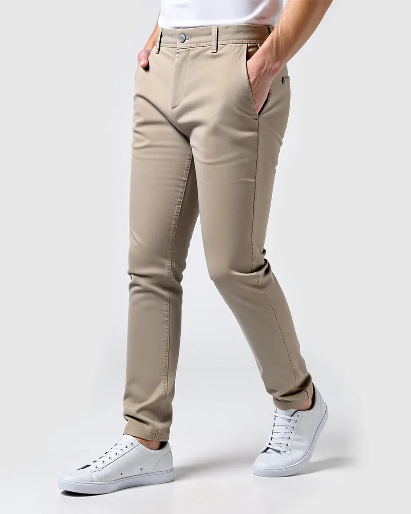 Men's Slim Fit Chino Pants for Everyday and Office Wear