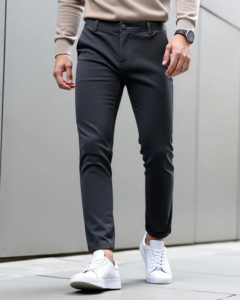 Men's Slim Fit Chino Pants for Everyday and Office Wear