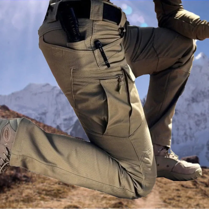 Men's Tactical Stretch Cargo Pants with Multi-Pockets