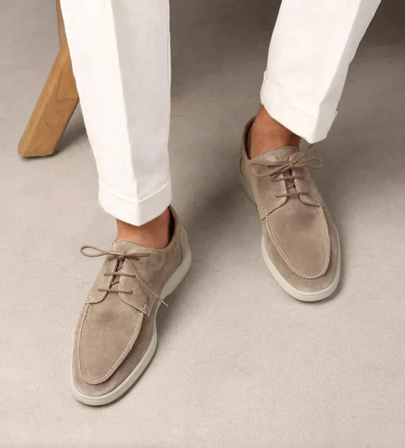 Men's Versatile Moccasins with Adjustable Lacing