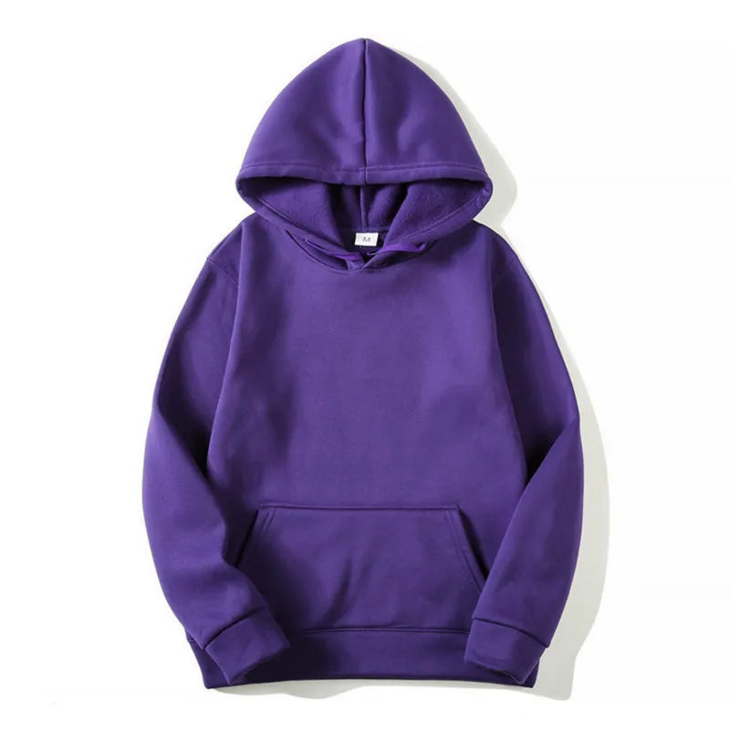 Men's Warm Fleece Hoodie with Kangaroo Pocket