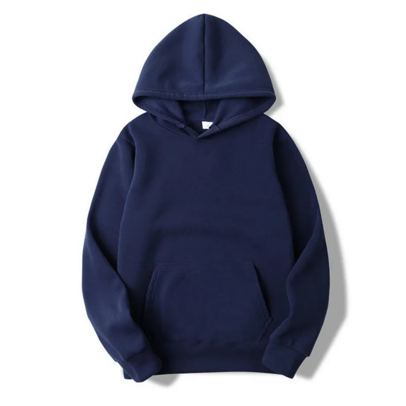 Men's Warm Fleece Hoodie with Kangaroo Pocket