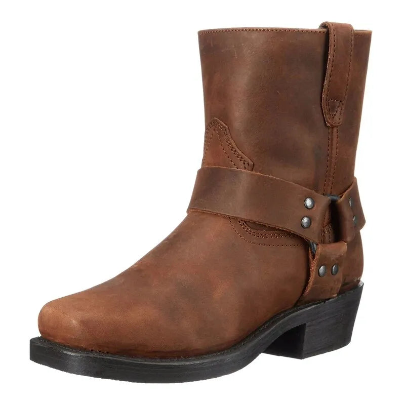 Men's Western Leather Cowboy Boots for Everyday Wear