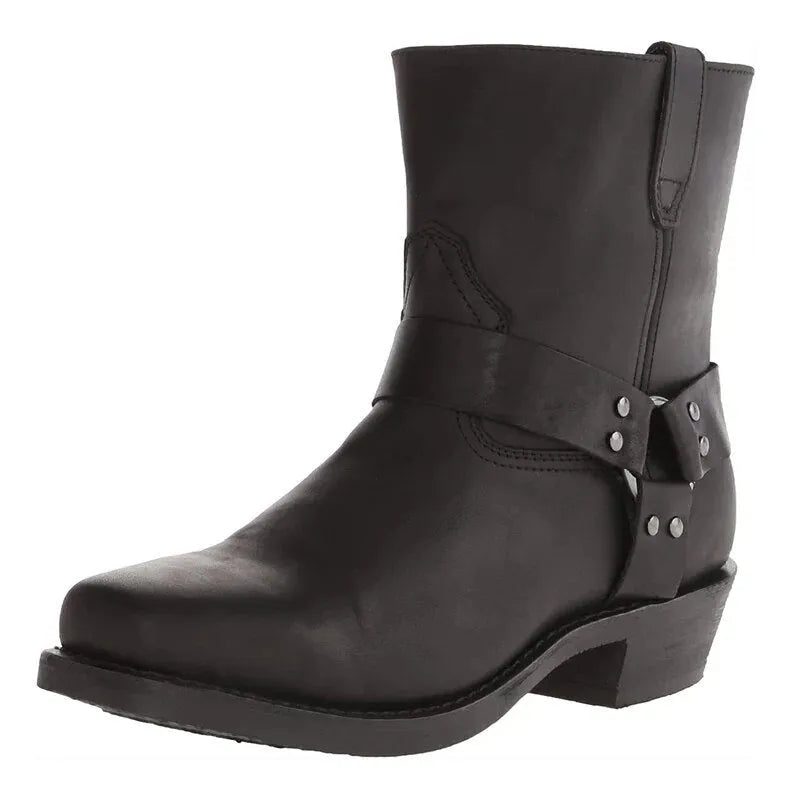 Men's Western Leather Cowboy Boots for Everyday Wear