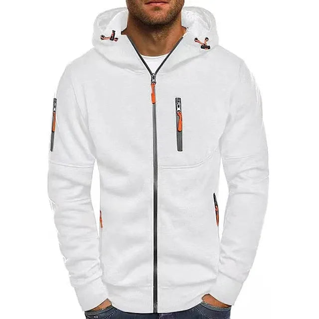 Men's Zip-Up Hoodie with Pockets