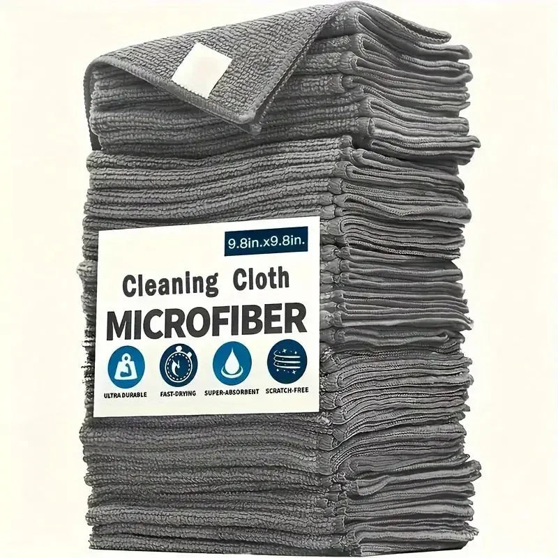 Microfiber Cleaning Cloth Set with Reusable Design