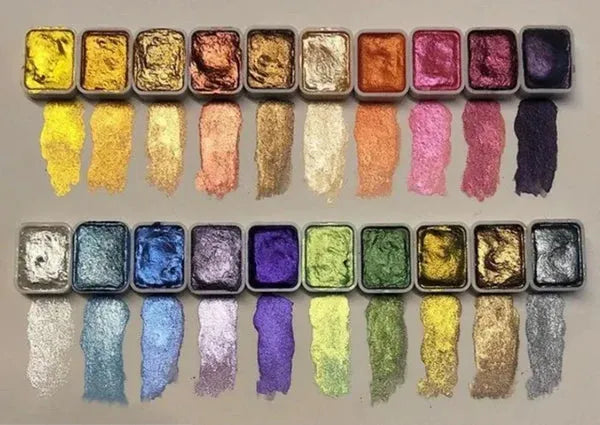 Mineral Pigment Powder Set with Shimmer Finish