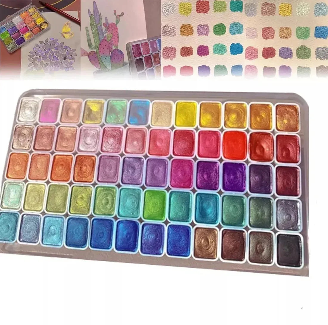 Mineral Pigment Powder Set with Shimmer Finish