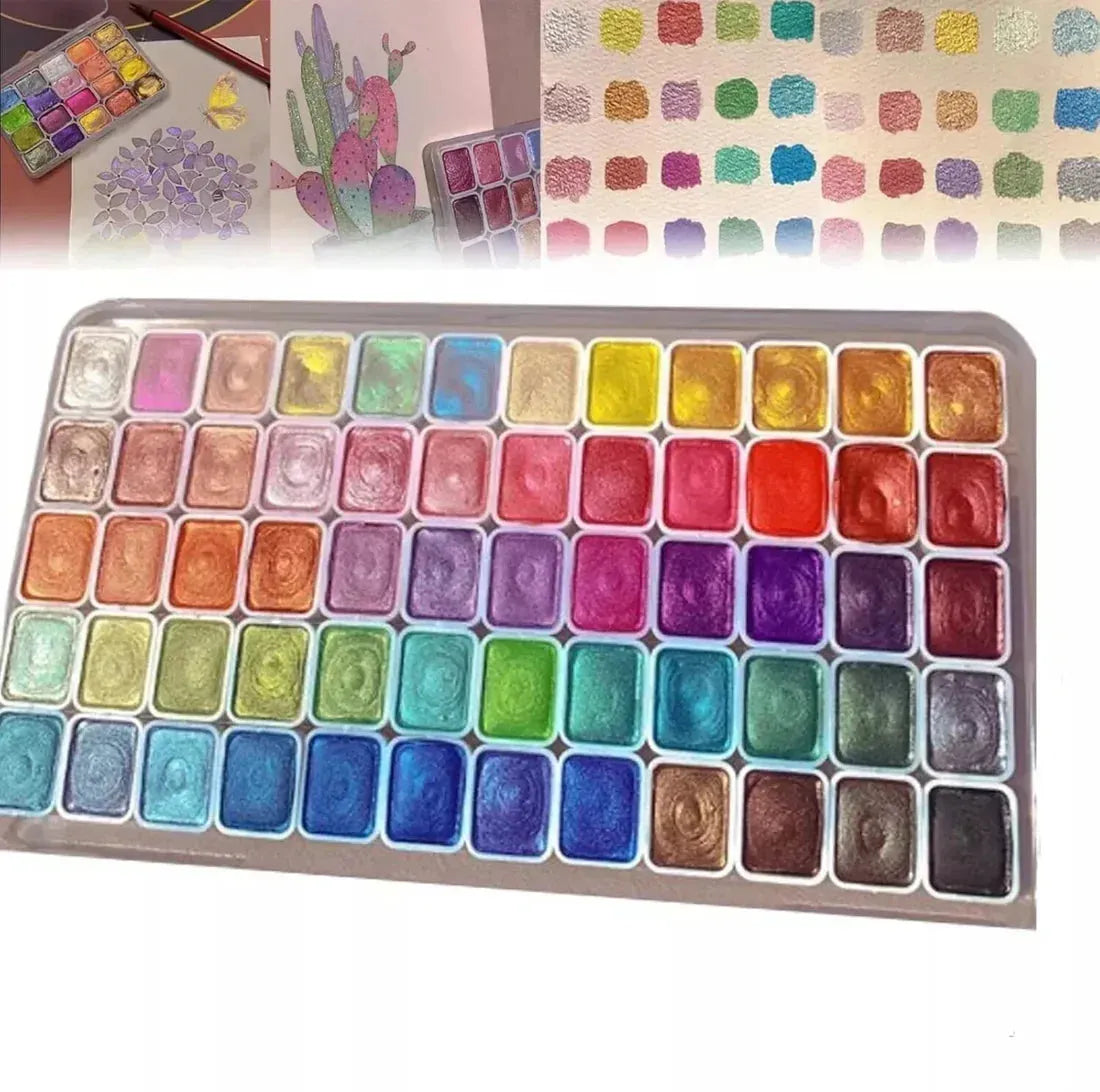 Mineral Pigment Powder Set with Shimmer Finish