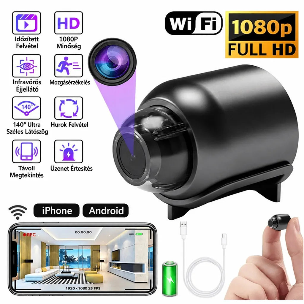 Mini 1080P HD WiFi Security Camera with Audio