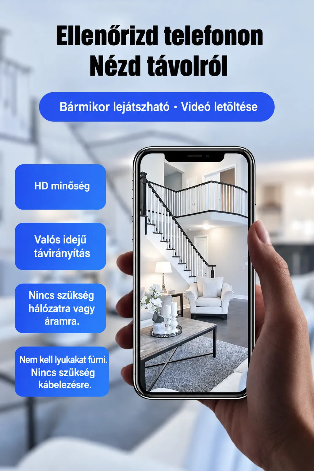 Mini 1080P HD WiFi Security Camera with Audio