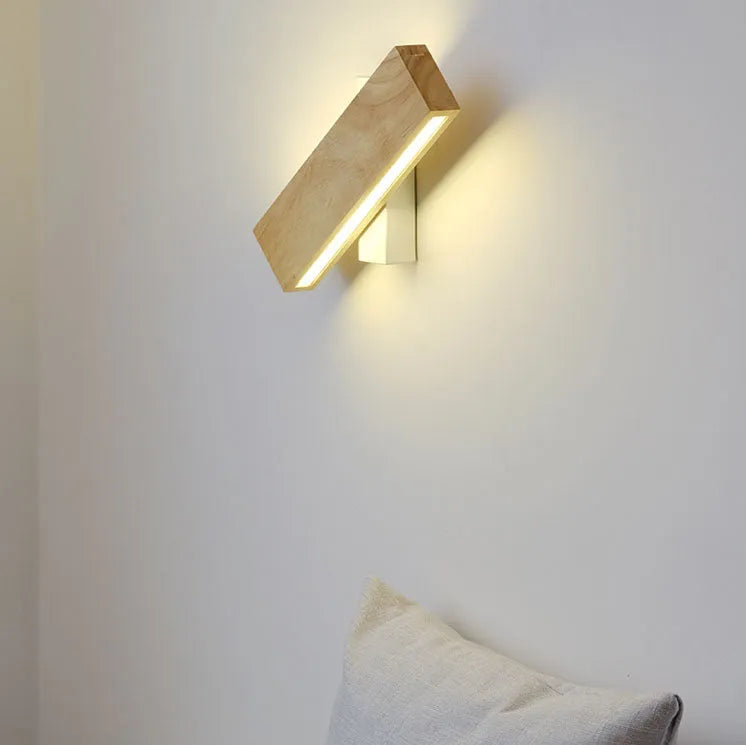 Minimalist Rotatable LED Wall Lamp in Japanese Style