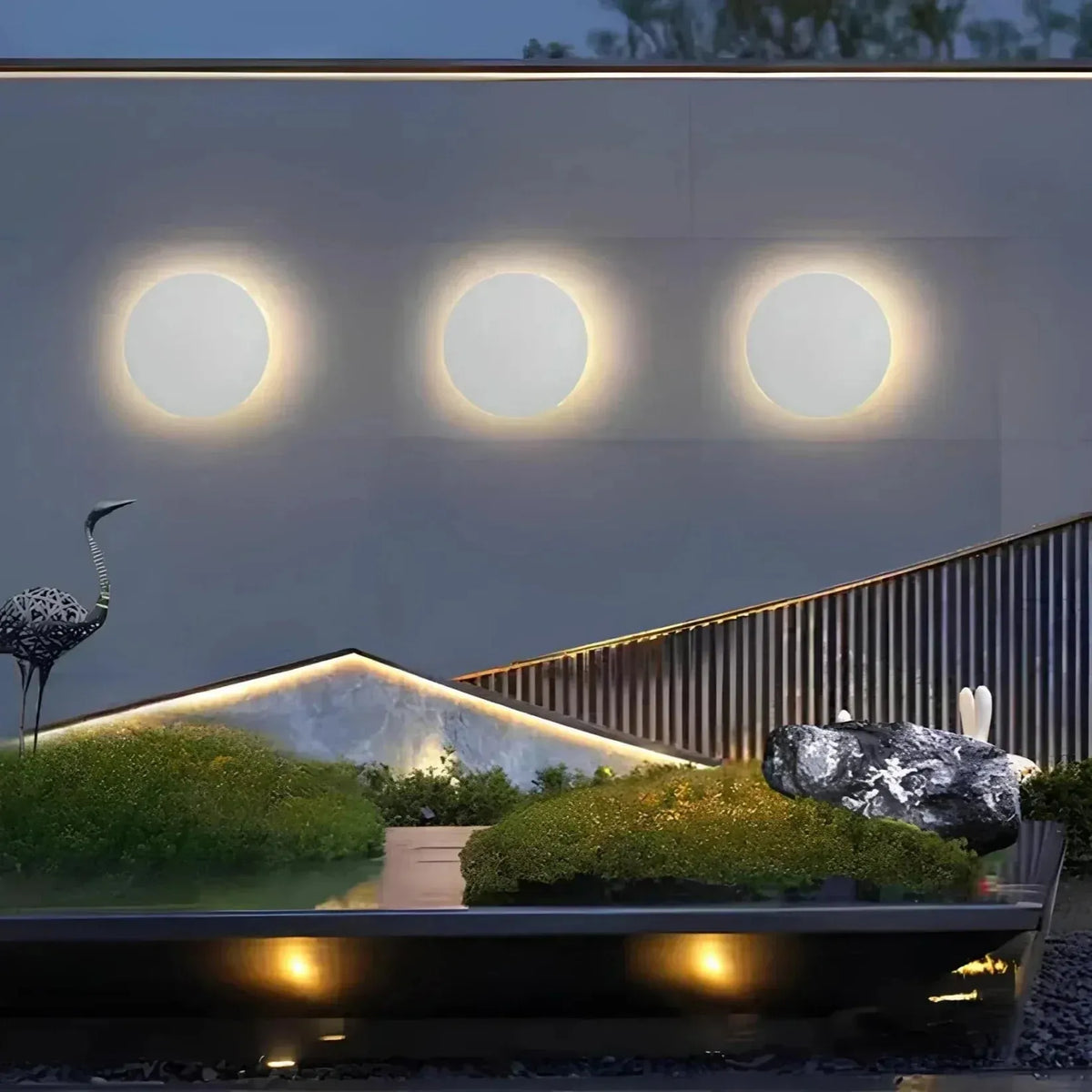 Modern LED Outdoor Wall Light for Patios and Entrances