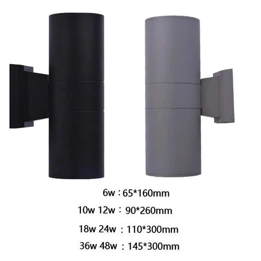 Modern LED Outdoor Wall Light with Direct Hardwire