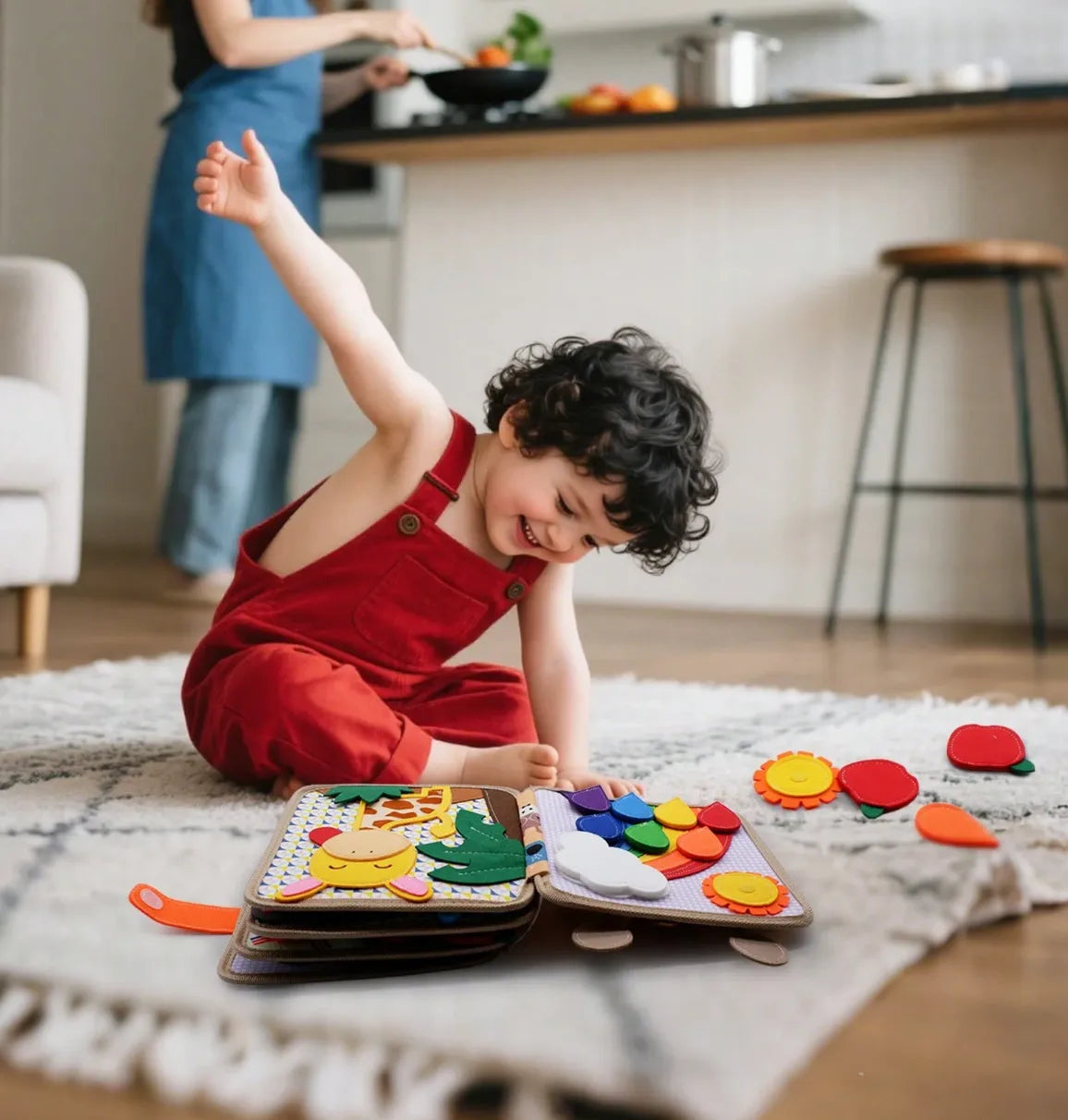 Montessori Felt Busy Book for Toddlers