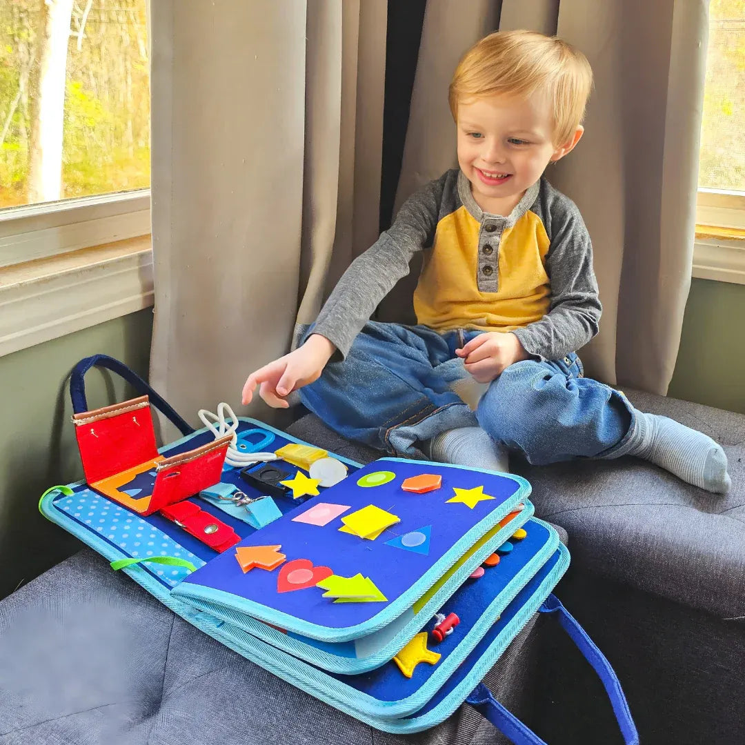 Montessori Felt Learning Busy Book with Interactive Activity Pages