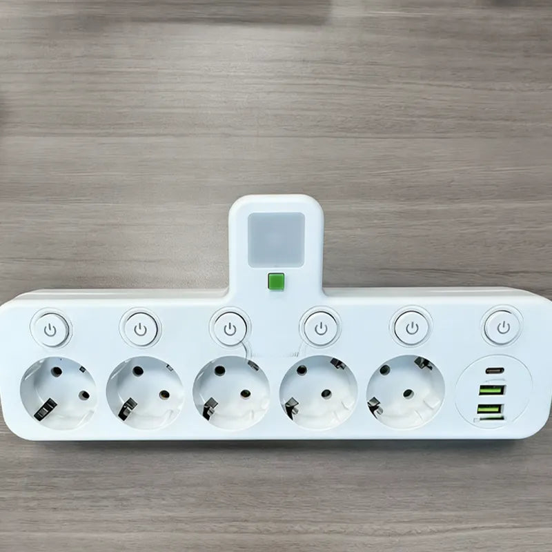 Multi-Socket Surge Protector with USB Ports