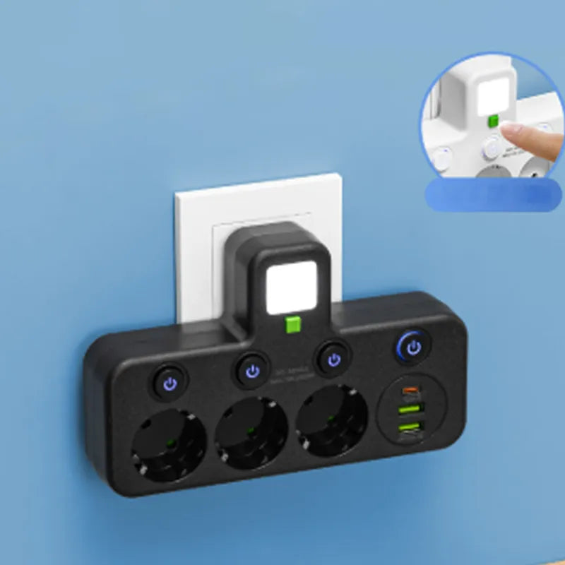 Multi-Socket Surge Protector with USB Ports