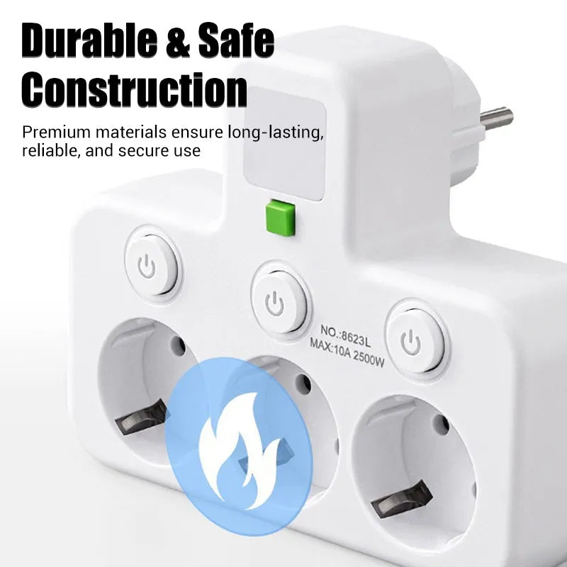 Multi-Socket Surge Protector with USB Ports