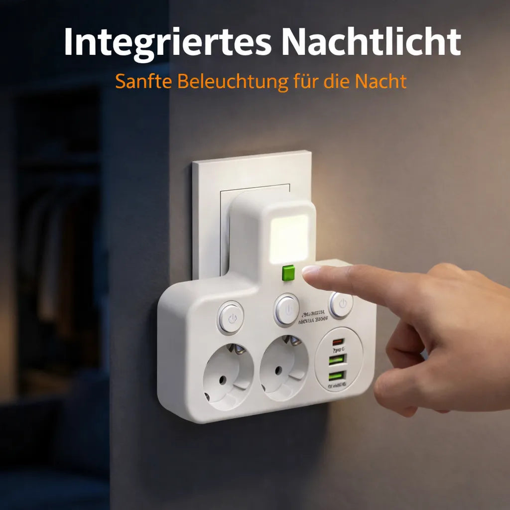 Multi-Socket Surge Protector with USB Ports