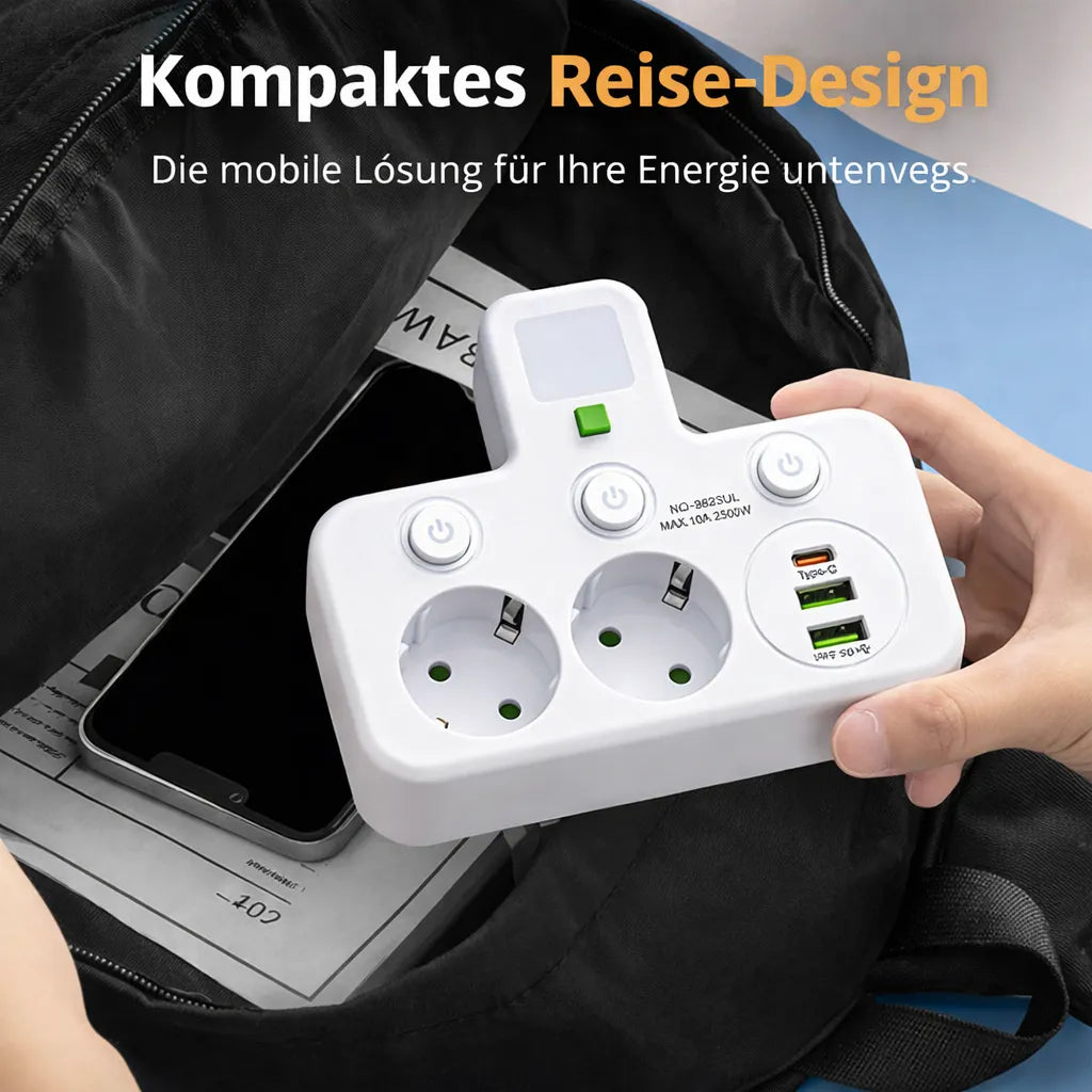 Multi-Socket Surge Protector with USB Ports