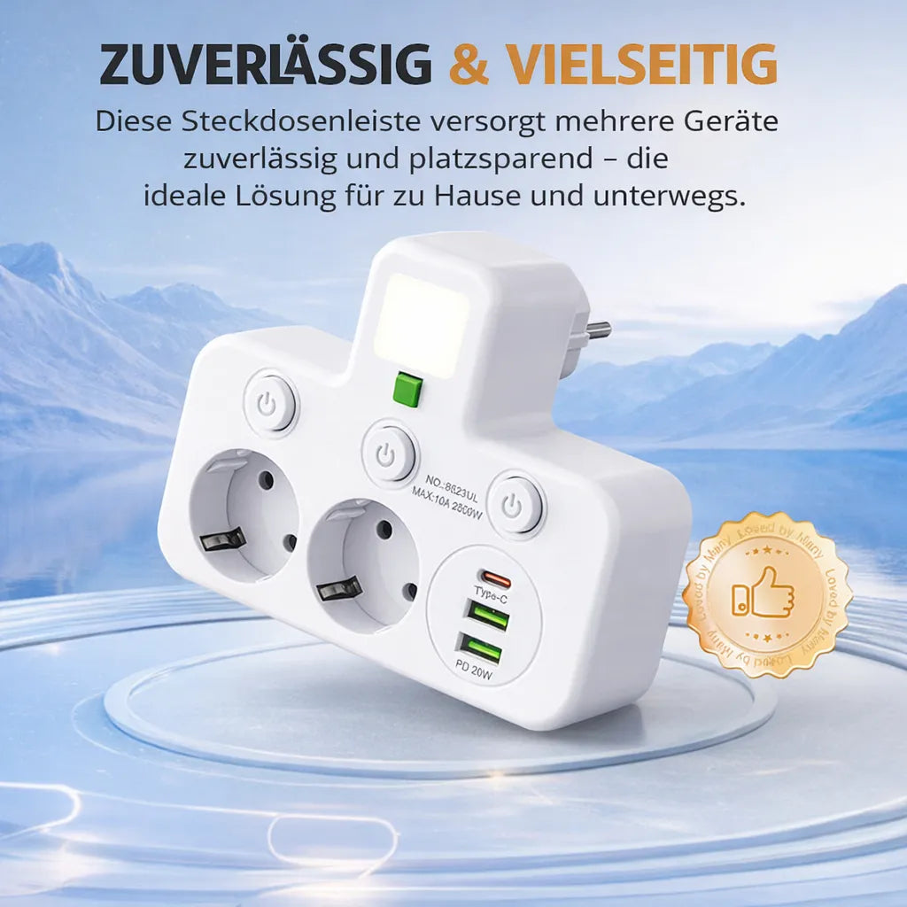 Multi-Socket Surge Protector with USB Ports