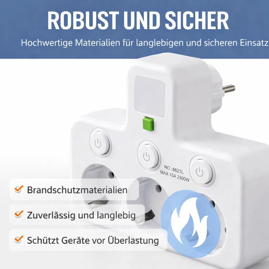 Multi-Socket Surge Protector with USB Ports