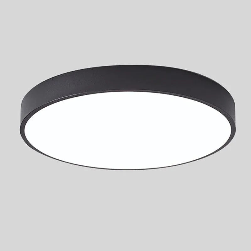 Nordic Macaron LED Ceiling Light with Wooden Accent