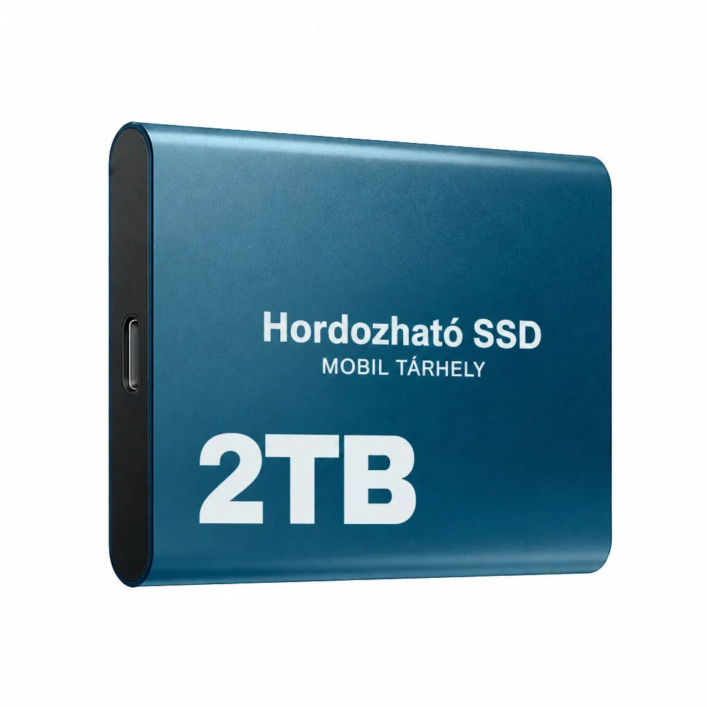 Portable External SSD with USB-C Connection and 2 TB Storage