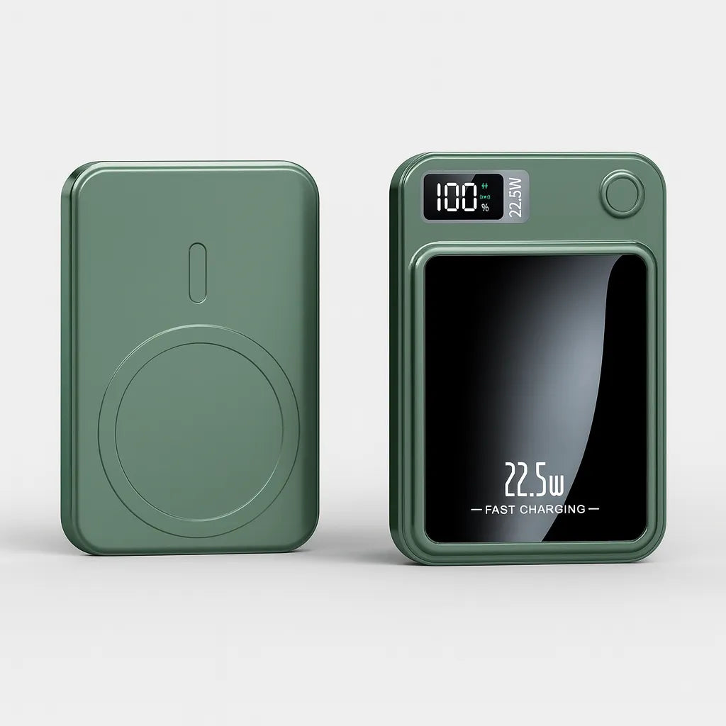 Portable Power Bank with Fast Charging and Wireless Charging