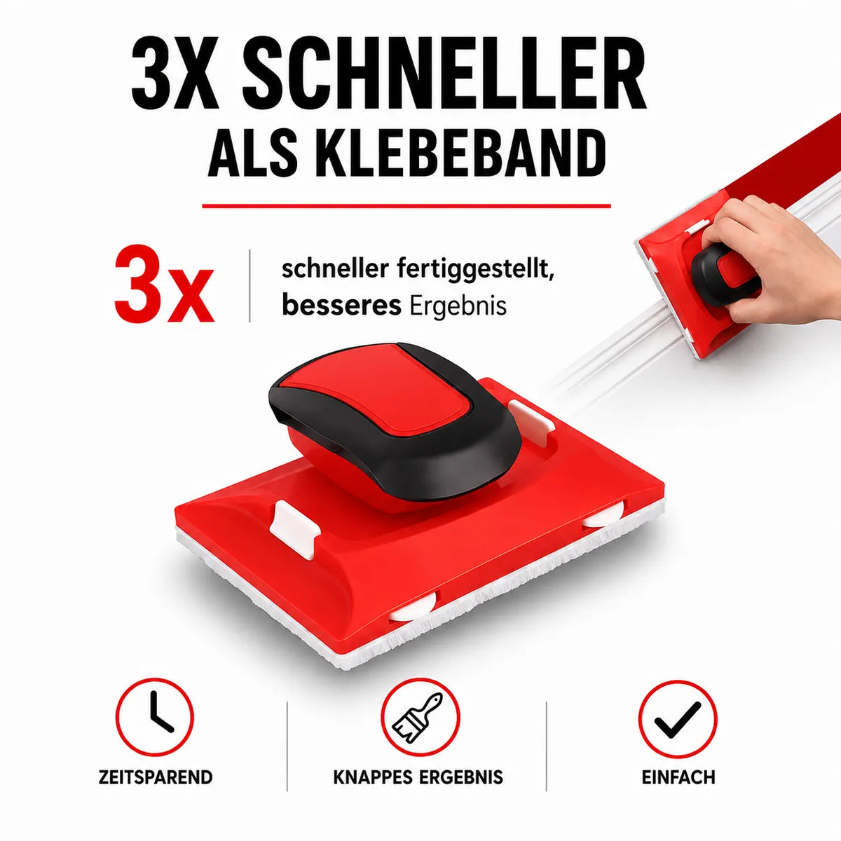 Precision Paint Edger Tool with Guide Wheels