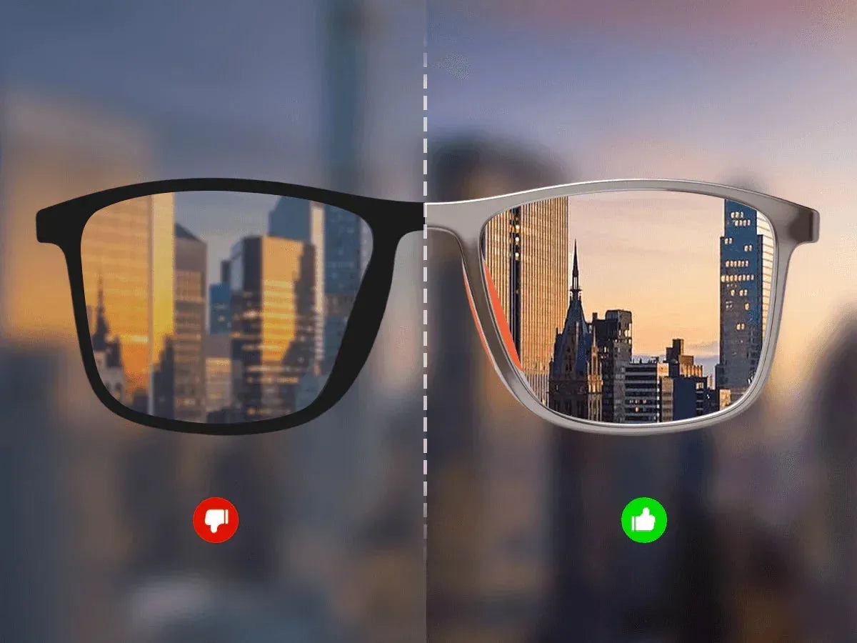 Progressive Multifocal Reading Glasses with Blue Light Blocking Lenses