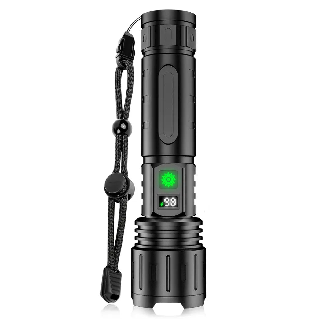 Rechargeable LED Tactical Flashlight with USB-C Charging
