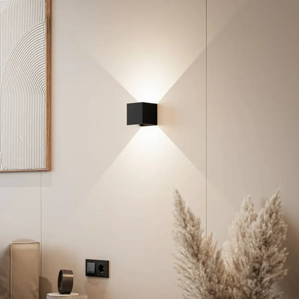 Rechargeable Scandinavian LED Wall Lamp with Motion Sensor