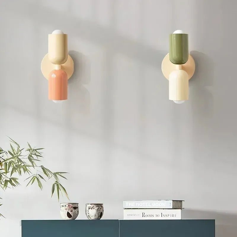 Retro Wall Lamp in Vibrant Colors