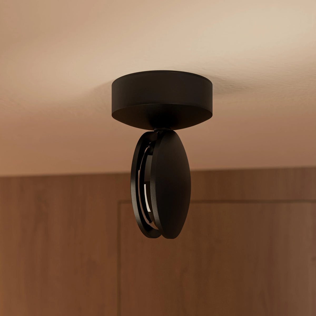 Rotating LED Wall Lamp with Square Light Beam