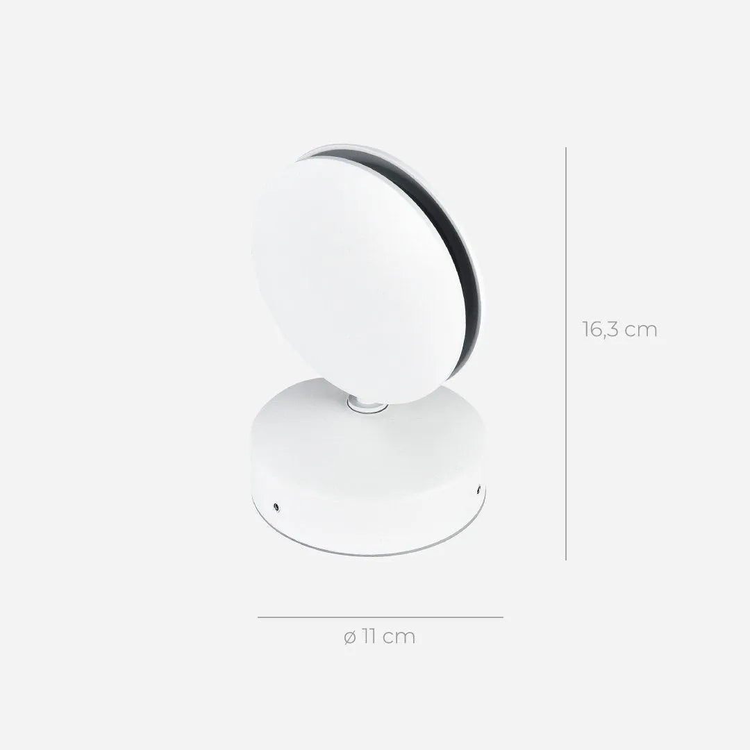 Rotating LED Wall Lamp with Square Light Beam