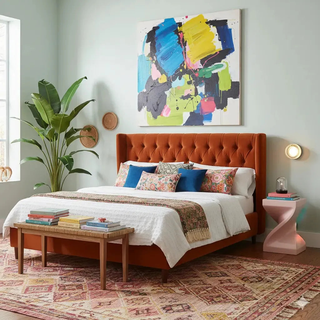 Round Colorful Wall Lamp with Retro Design