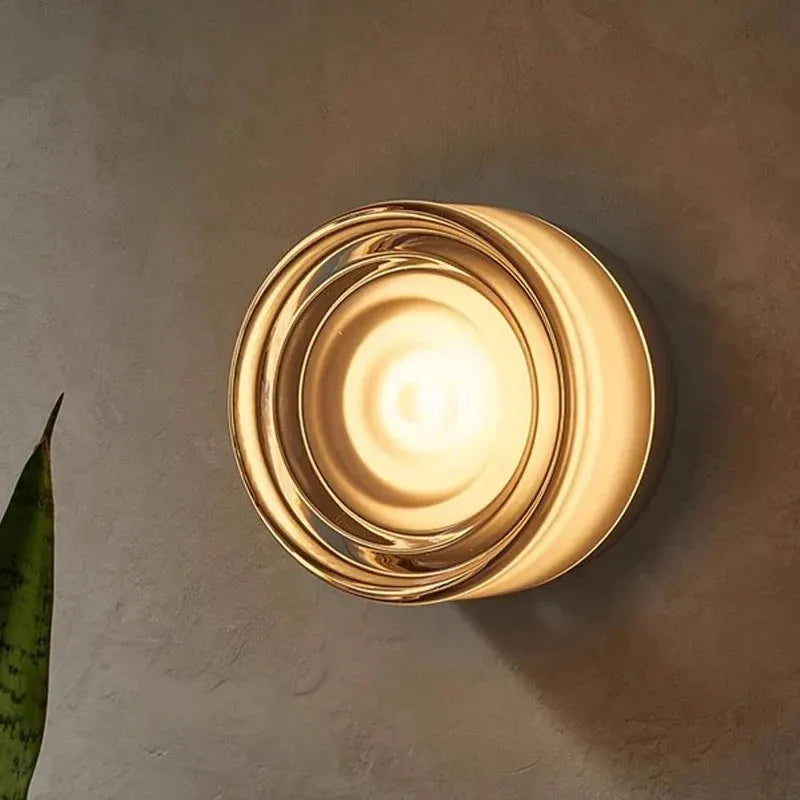 Round Colorful Wall Lamp with Retro Design