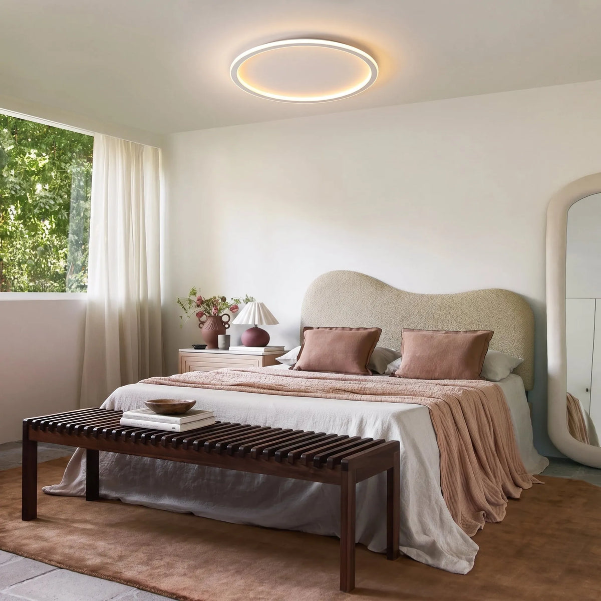 Round Dimmable LED Ceiling Light with Remote Control