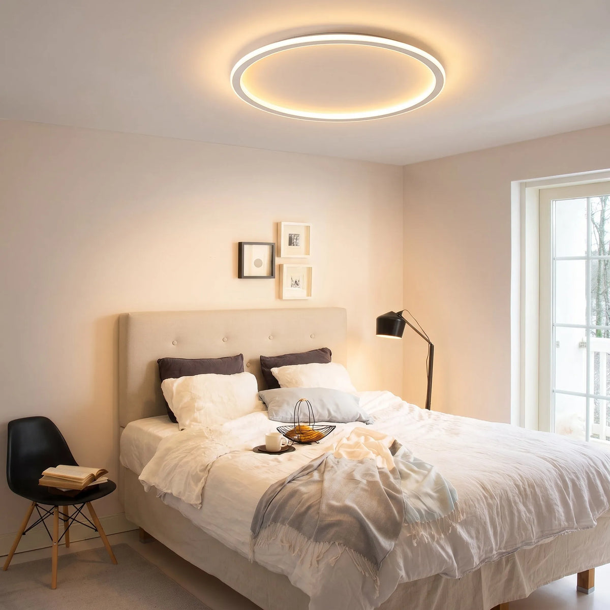 Round Dimmable LED Ceiling Light with Remote Control