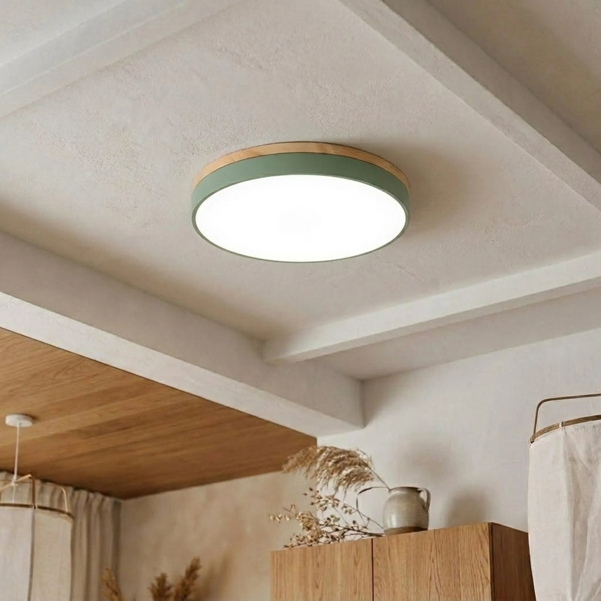 Round Disc Flush Mount Ceiling Light