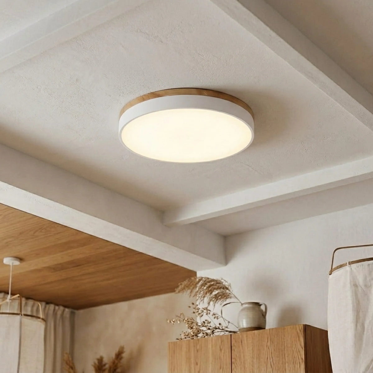 Round Disc Flush Mount Ceiling Light