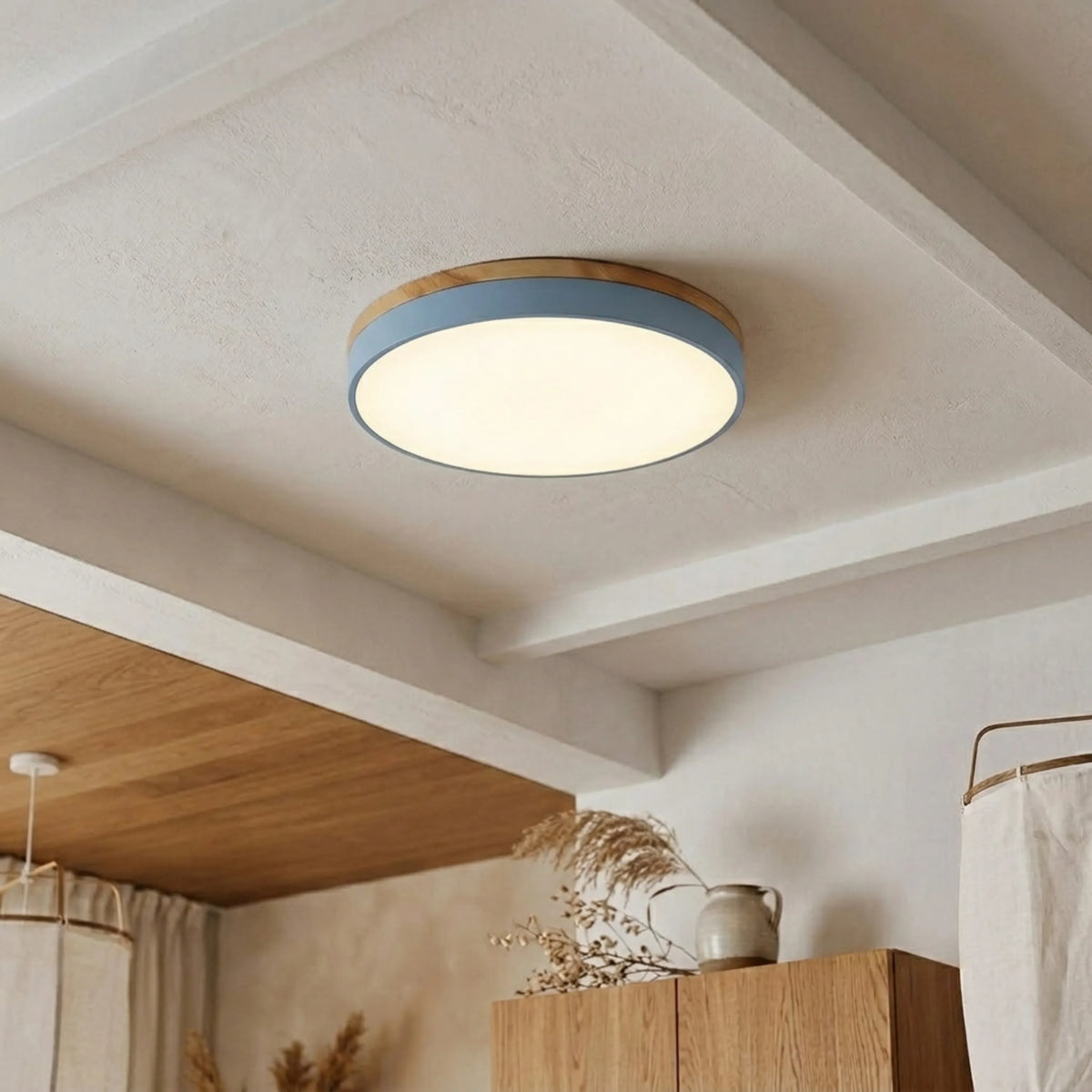 Round Disc Flush Mount Ceiling Light