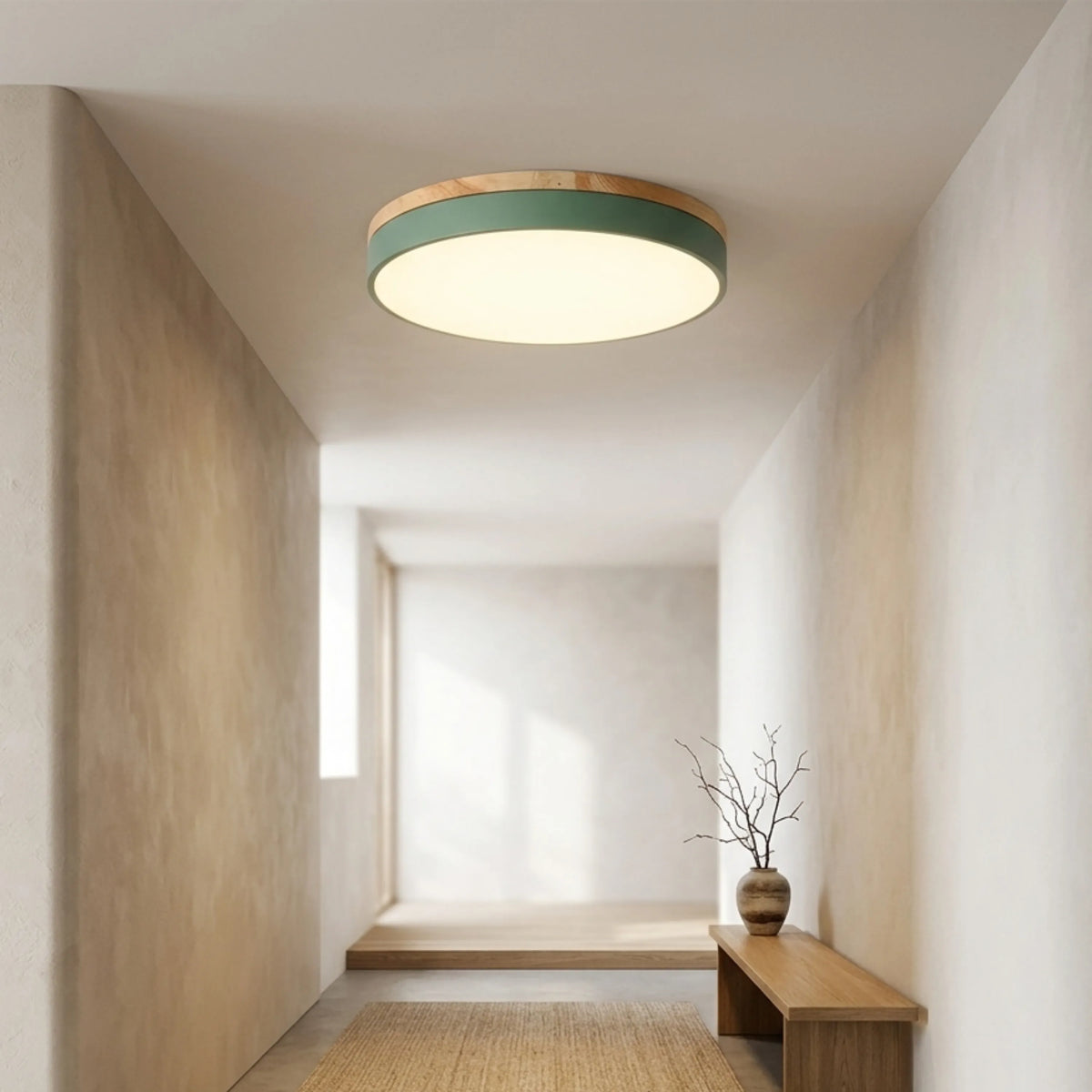 Round Disc Flush Mount Ceiling Light