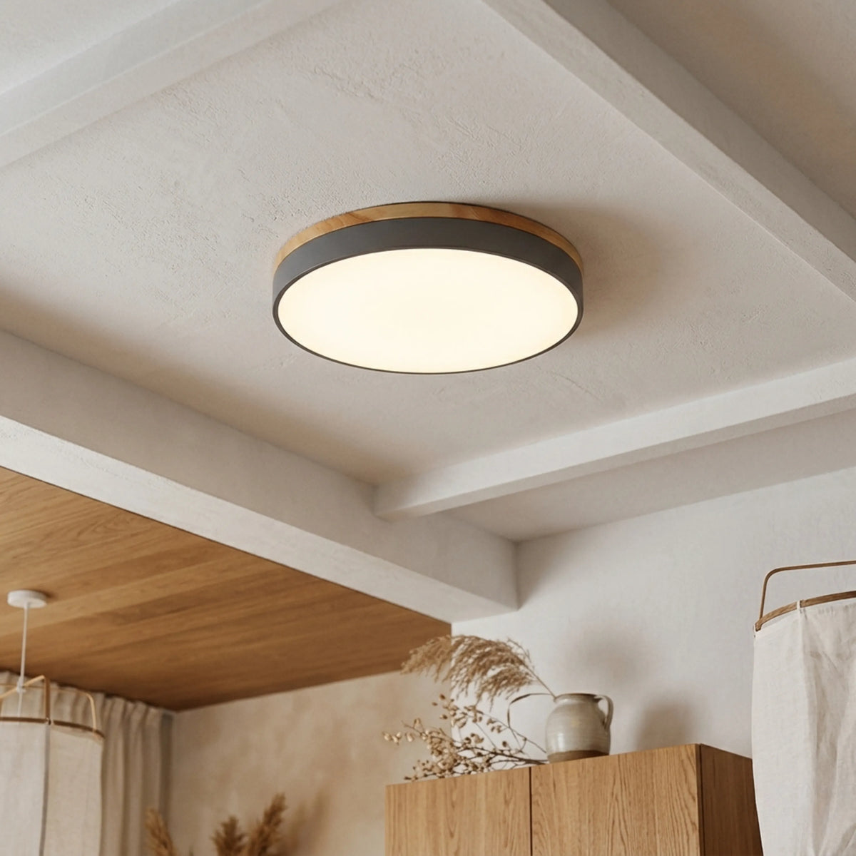 Round Disc Flush Mount Ceiling Light
